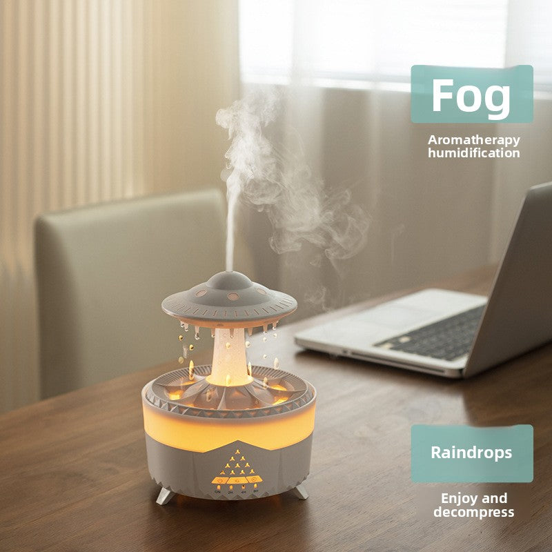 Cloud Raindrop Humidifier with Aromatherapy Function