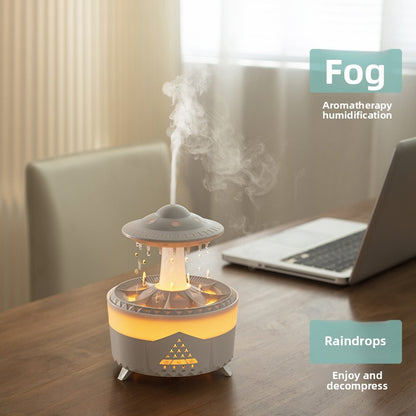 Cloud Raindrop Humidifier with Aromatherapy Function